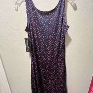 XS and Small Tango Mango NWT-Navy Blue Orange dots summer dress Anthonys Florida